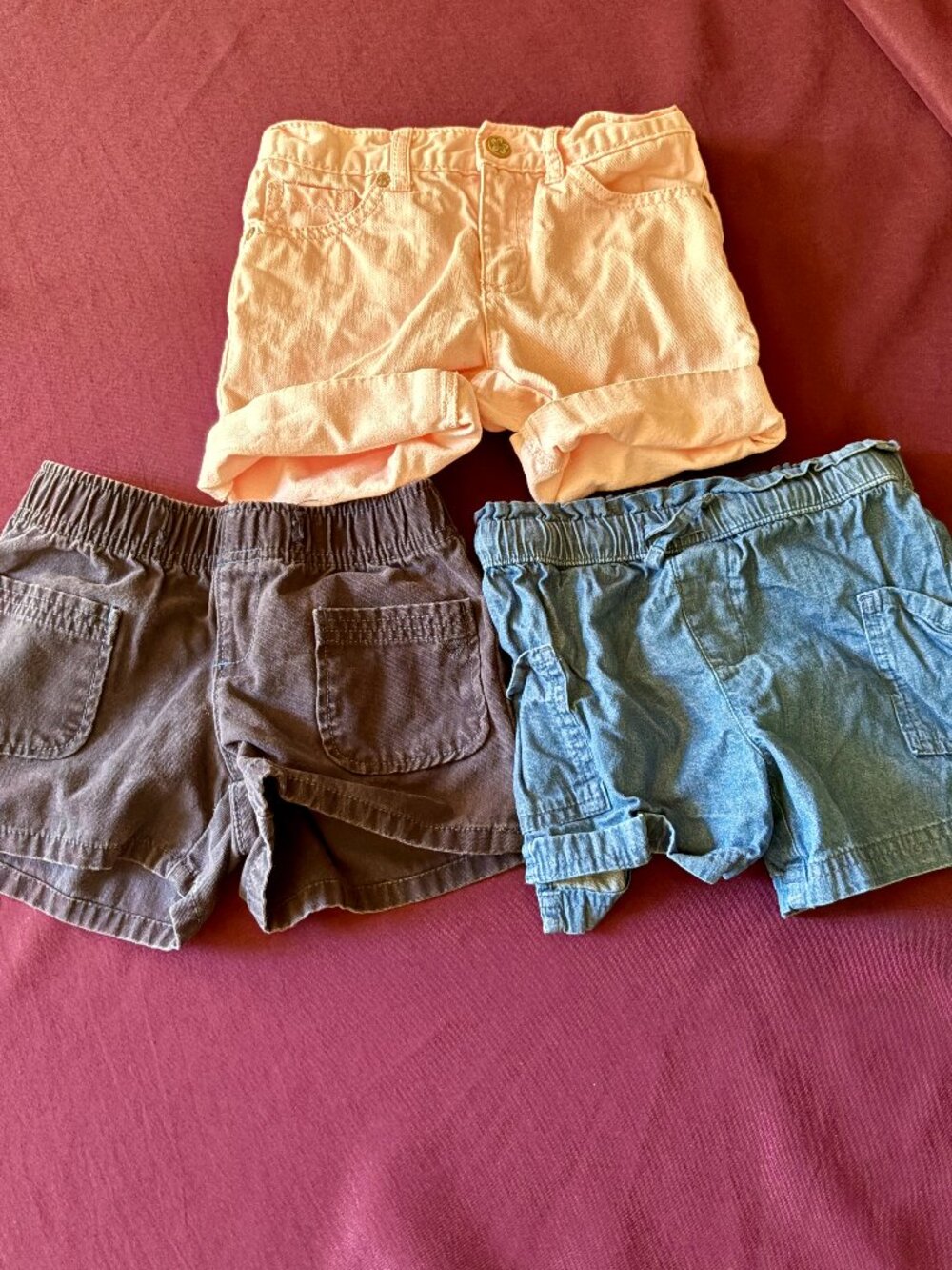 Girls Size 6 Shorts Bundle Gymboree Gap Kids Jumping Beans Pink and Blue